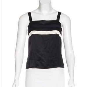 Piazza Sempione silk camisole top black
